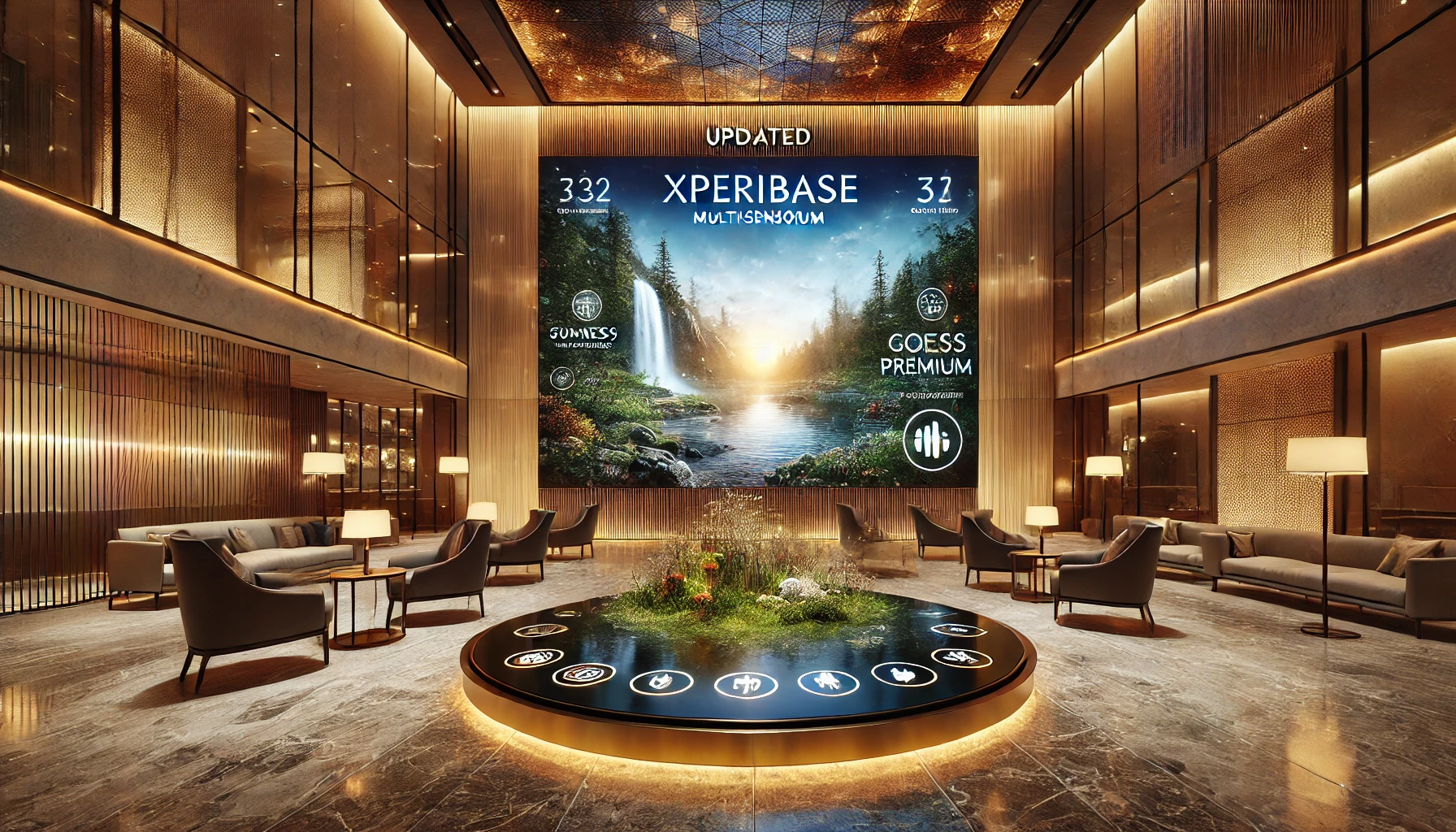 Instalacja multisensoryczna XperiBase w hotelu – interaktywna fala